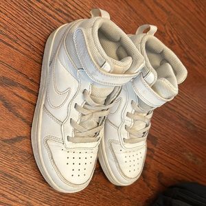 Nike Air Force One Kids white on white size 13C
